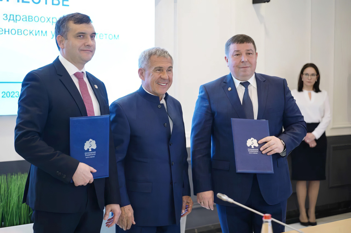 Сеченовский Университет подписал с Минздравом Татарстана соглашение о развитии ИИ в системе здравоохранения