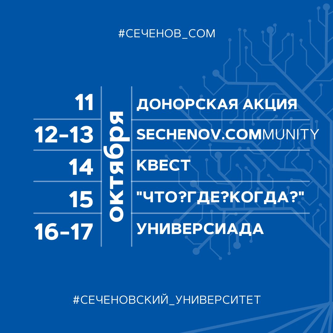 В Сеченовском Университете стартовала "Сеченовская неделя"