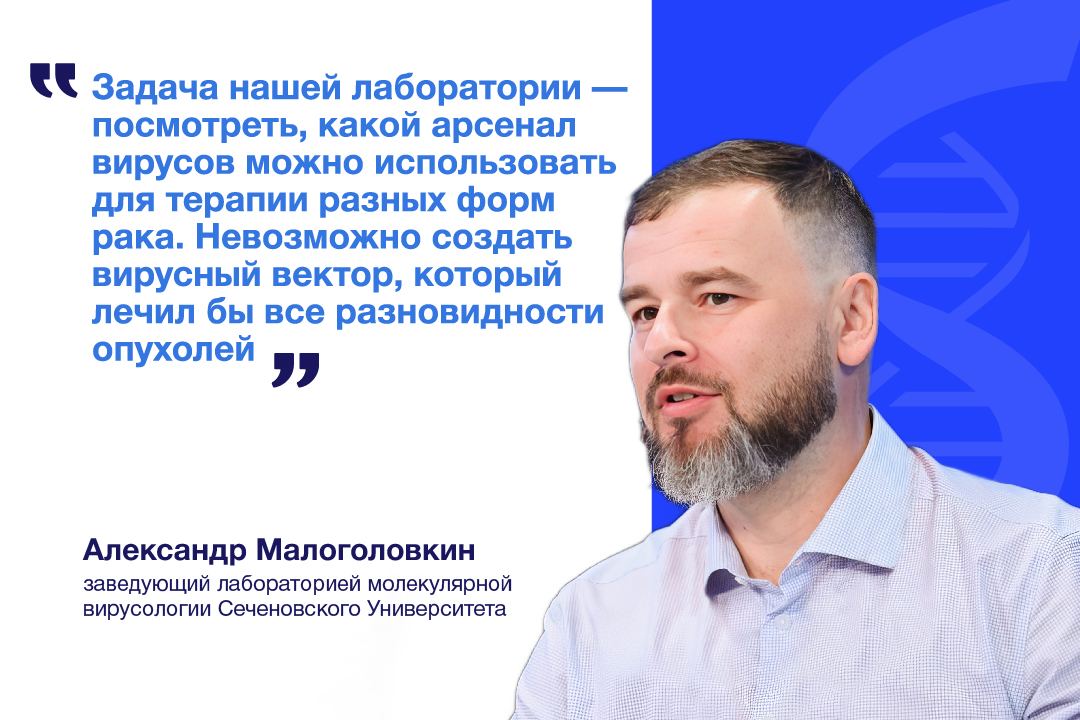  В Сеченовском Университете исследуют вирусы, которые могут уничтожать раковые клетки 