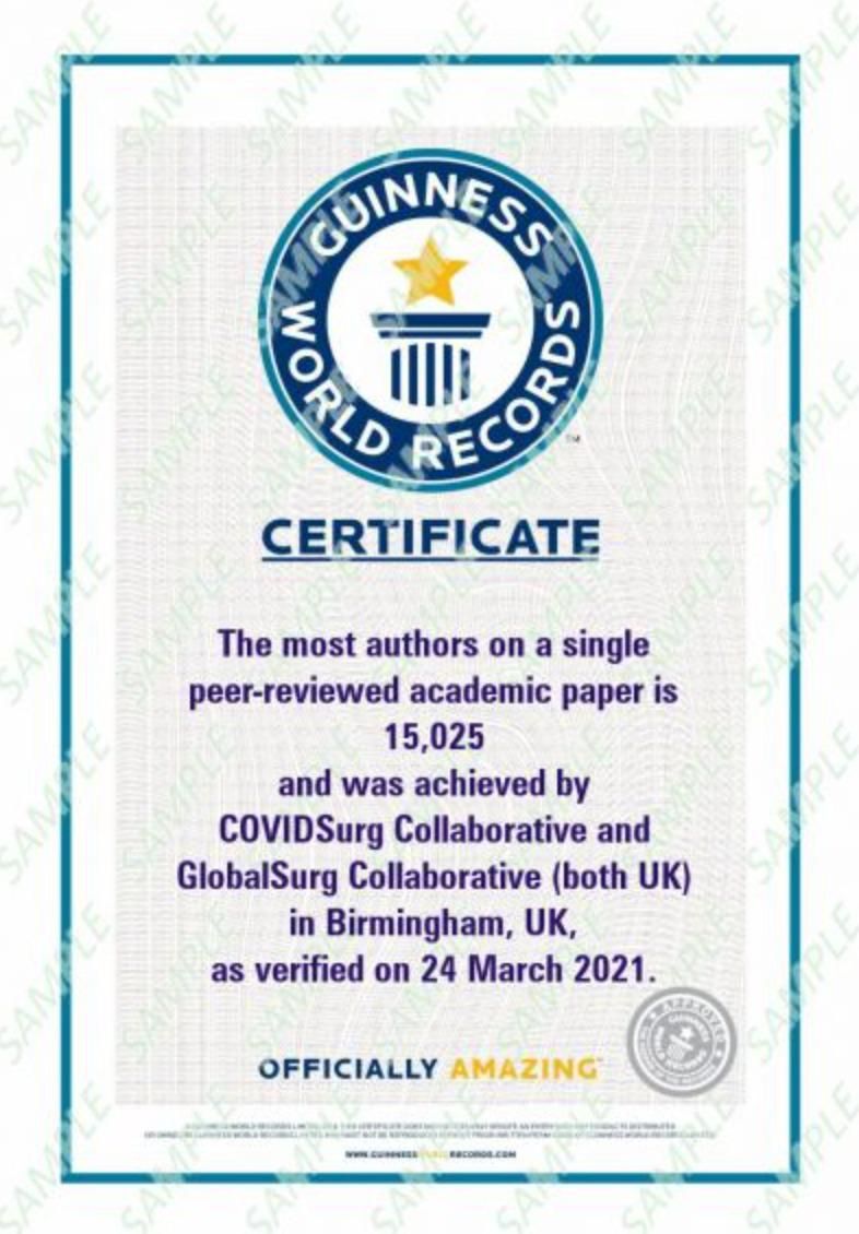 Вместе против COVID-19. Ученые Сеченовского университета приняли участие в международном исследовании и вошли в книгу рекордов Гиннесса