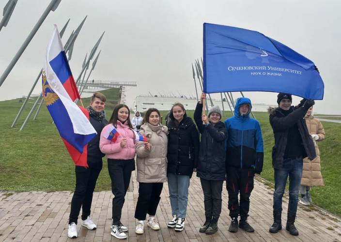 Студенты военного учебного центра в Музее-заповеднике Куликово поле