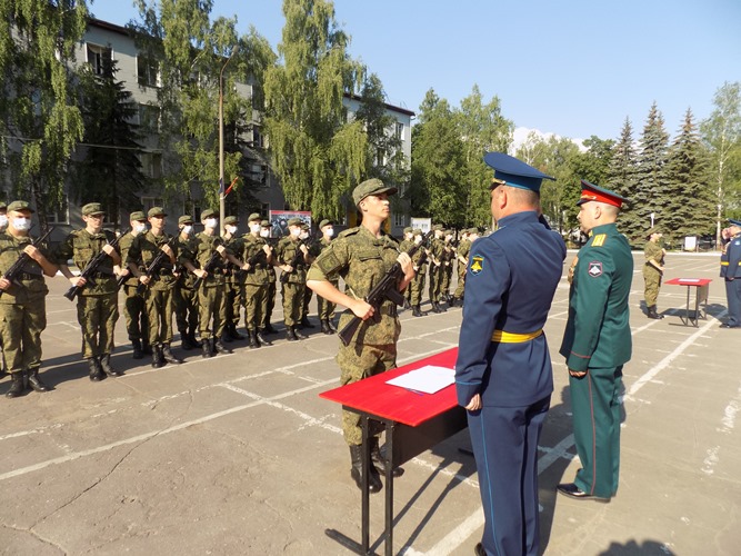 Присяга студентов военного учебного центра в 2021 году