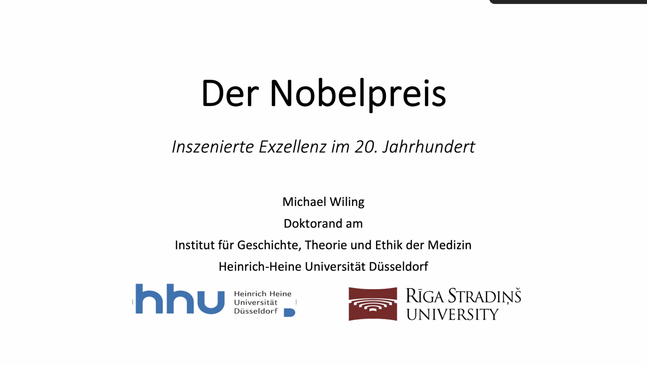 Совместное заседание СНК „Fachsprache Medizin“ и СНК «История и философия медицины»