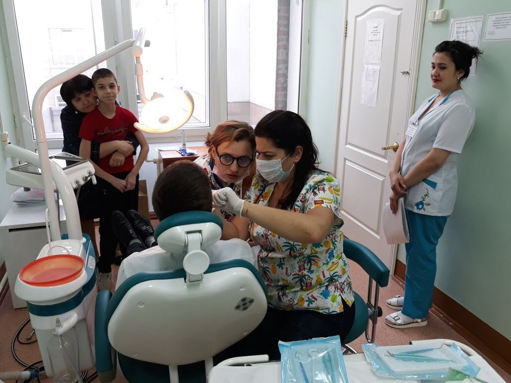 Волонтерская помощь стоматологами Сеченовского университета в Полотняно-Заводском детском доме в г. Калуга