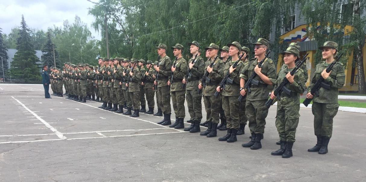 Присяга студентов военного учебного центра