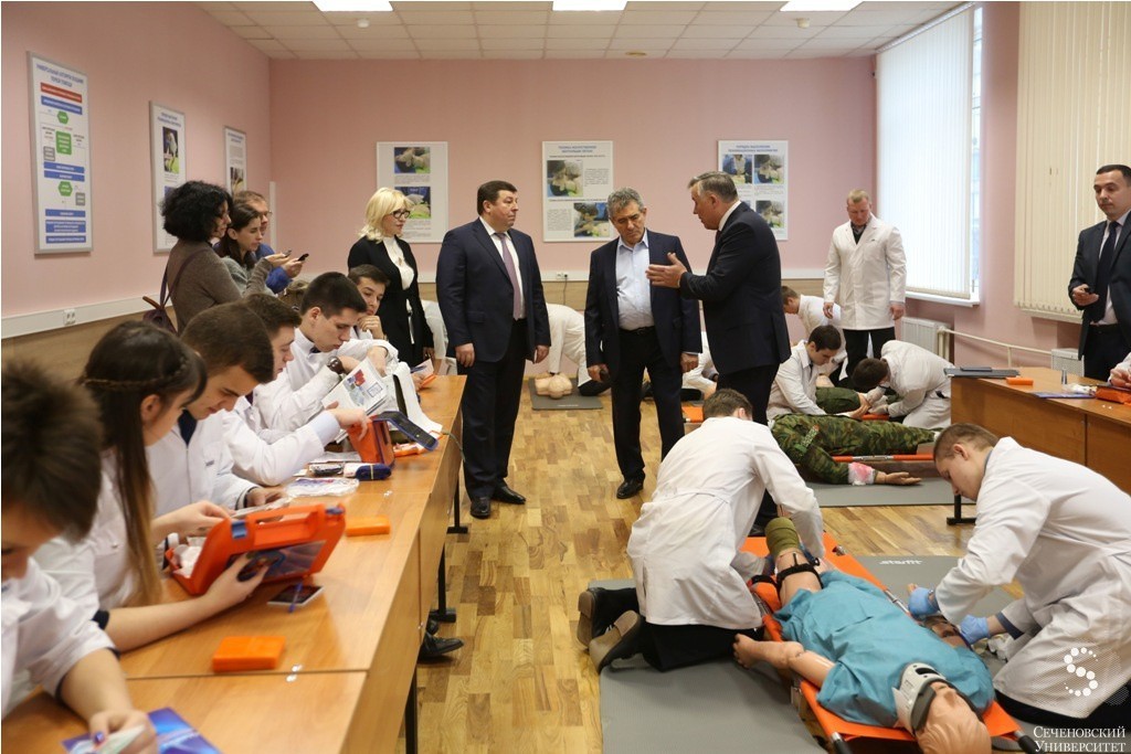 Презентация симуляционного класса в Сеченовском предуниверсарии