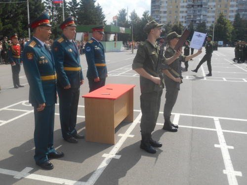 Военная присяга студентов Учебного военного центра