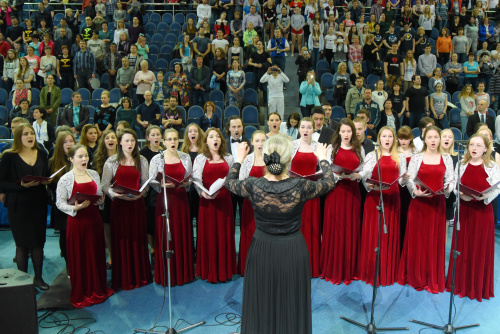 Академический хор Сеченовского университета принял участие в открытии Общероссийских соревнований по черлидингу