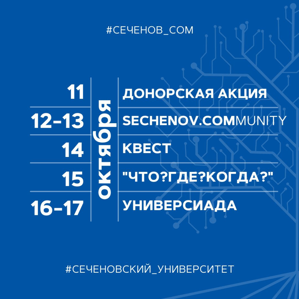 В Сеченовском Университете стартовала "Сеченовская неделя"