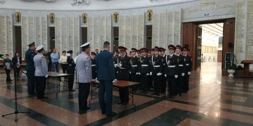 Пополнение в рядах кадетов-медиков гор. Москвы