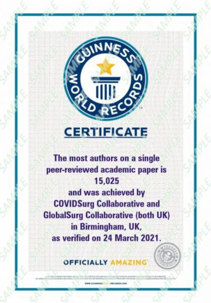Вместе против COVID-19. Ученые Сеченовского университета приняли участие в международном исследовании и вошли в книгу рекордов Гиннесса